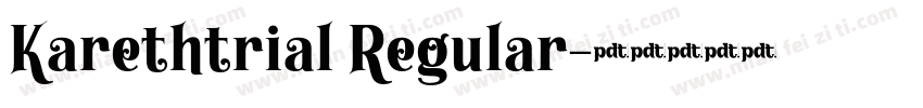 Karethtrial Regular字体转换